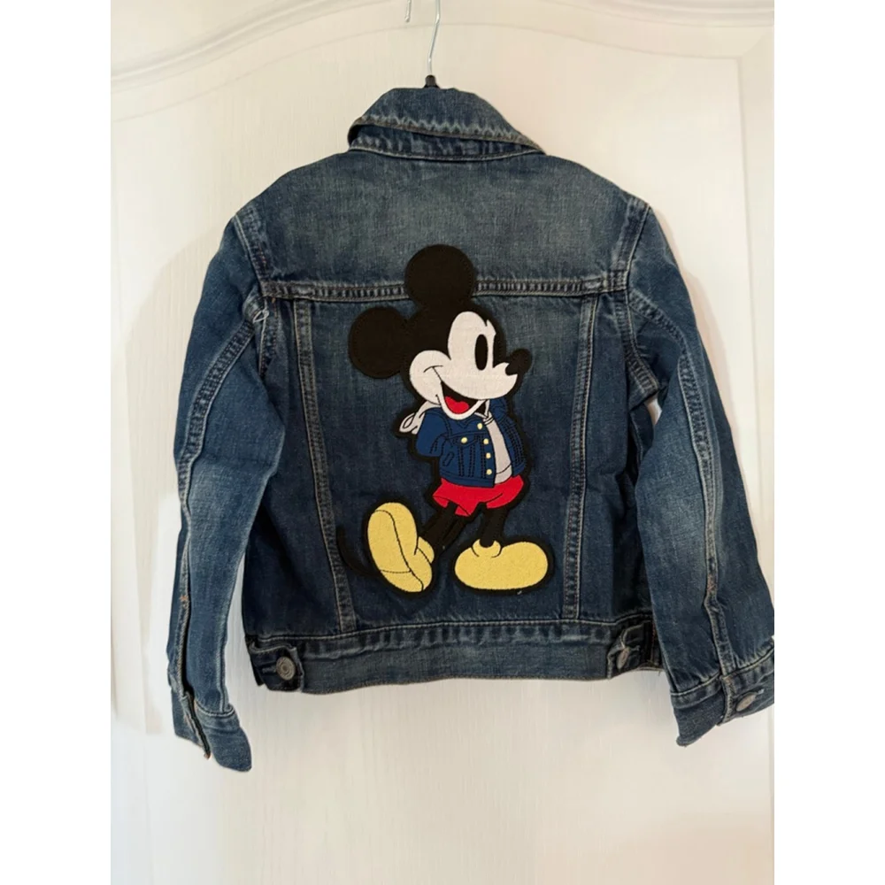 Boys Gap Disney Blue Mickey Mouse Jean Jacket 4T